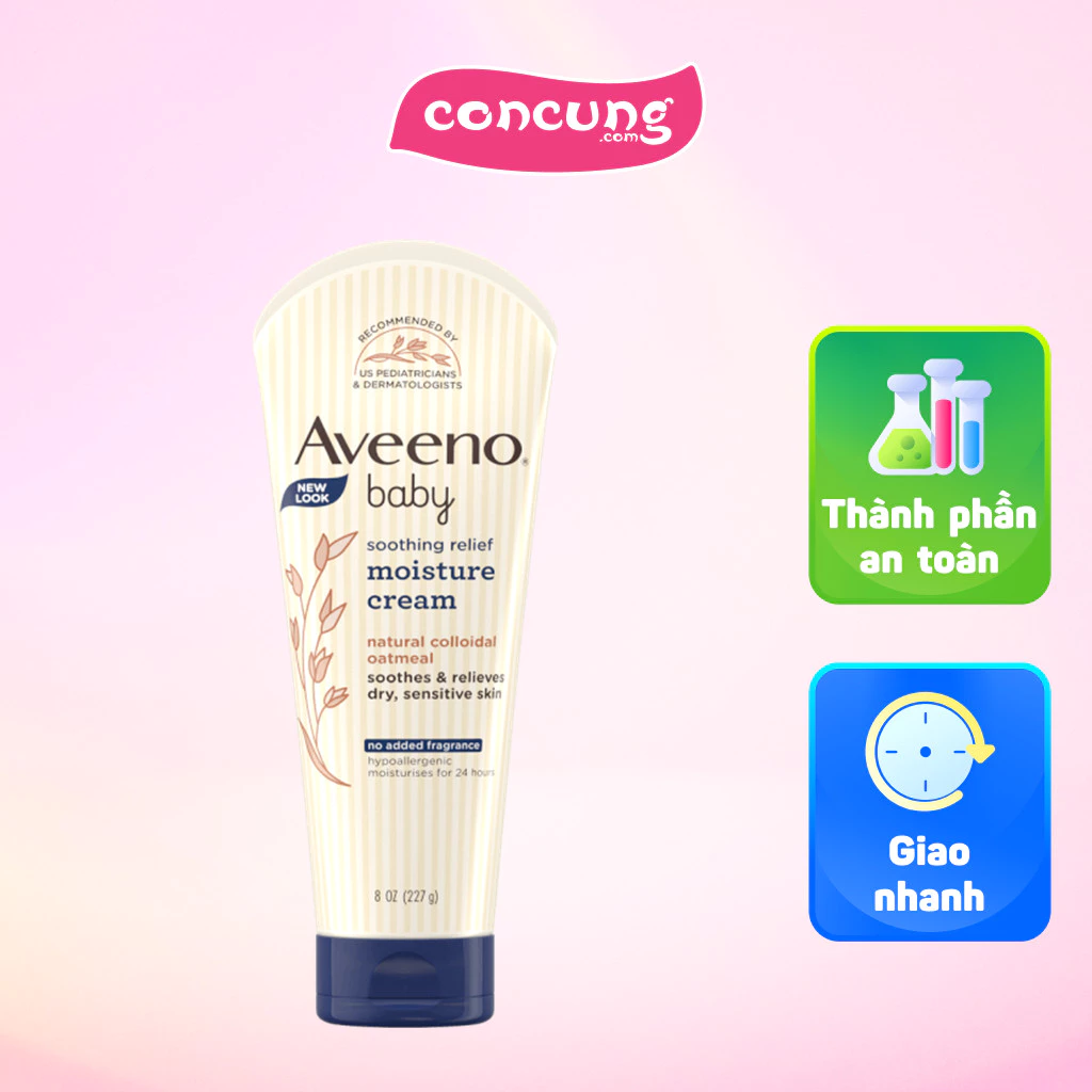 Kem Dưỡng Da Aveeno Baby Cho Da Khô & Nhạy Cảm Cho Bé 227g