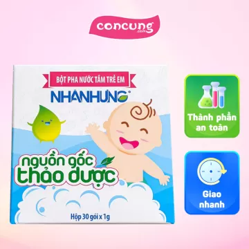 Bột Tắm Nhân Hưng Cho Bé (30 Gói)