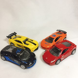 Hộp 4 xe sắt thể thao xe đua (ảnh thật)