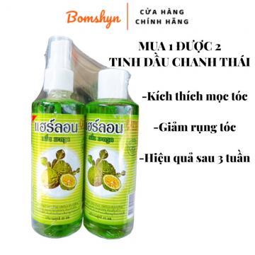 Tinh dầu bưởi chanh xịt kích thích mọc tóc nhanh cặp 2 chai thuỷ tinh