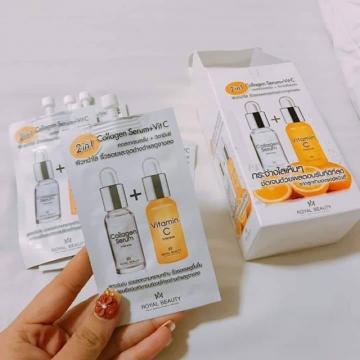 hộp (6 gói) serum collagen + vit c nội địa Thái lan