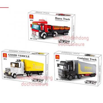 Lắp ráp xếp hình 4970 - 4972 : Các xe vận chuyển chở hàng