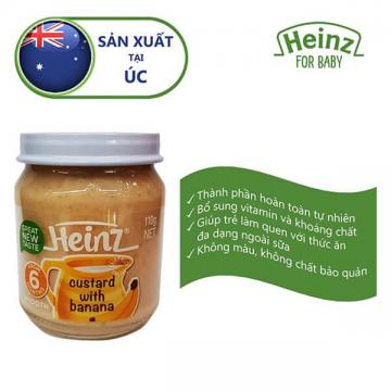 Custard với chuối cho trẻ từ 6 tháng tuổi trở lên - Heinz Custard with banana