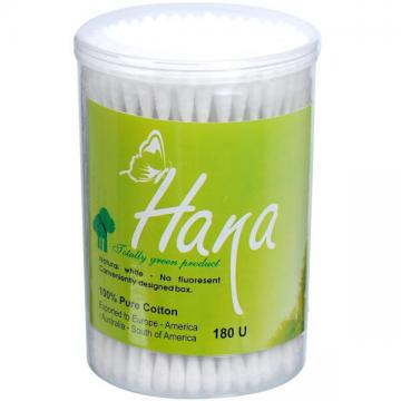 Tăm Bông Trẻ Em Cao Cấp Hana - Nắp Xoay Thông Minh