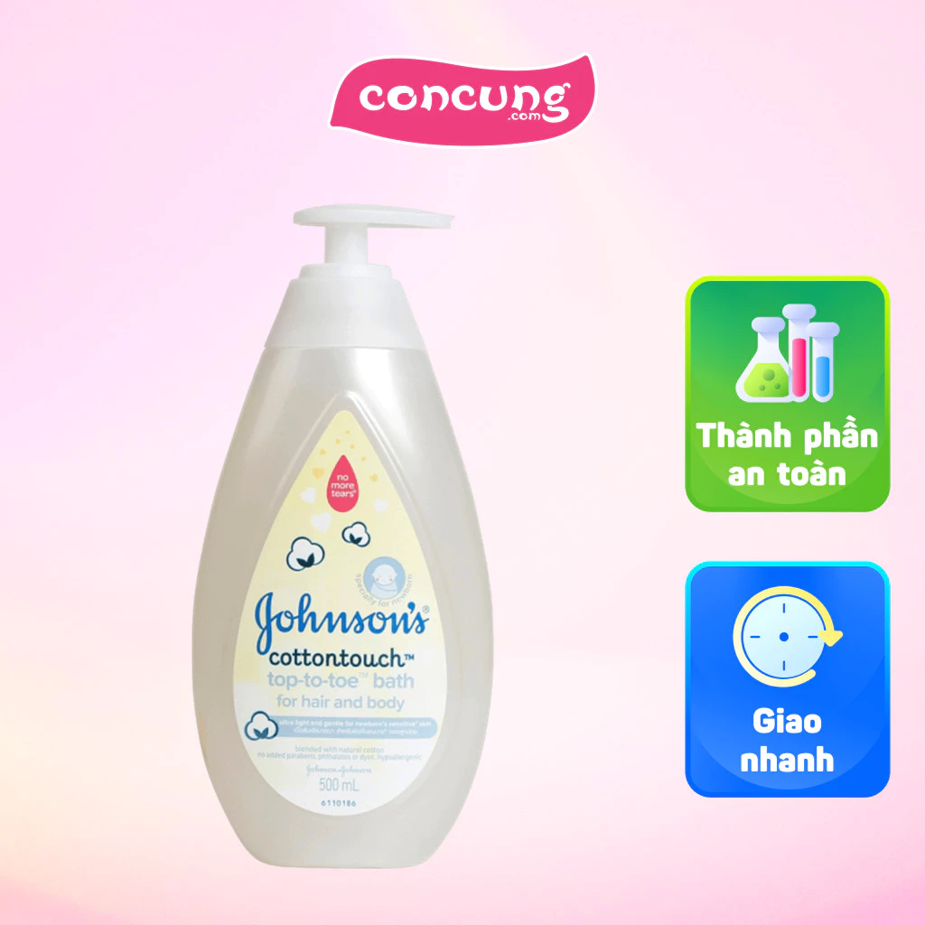 Tắm Gội Dịu Nhẹ Như Bông Johnson's Baby Cotton Touch Cho Bé 500ml
