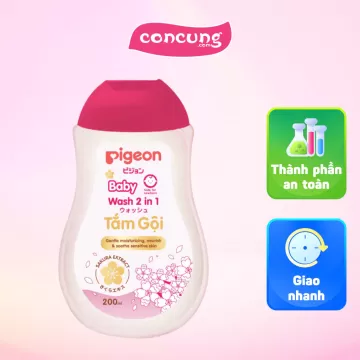 Sữa Tắm Gội Cho Bé Dịu Nhẹ 2in1 Sakura Pigeon 200ml
