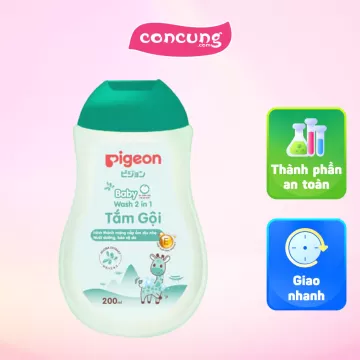 Tắm Gội 2 in 1 Pigeon Chiết Xuất Jojoba 200ml (Không Paraben)