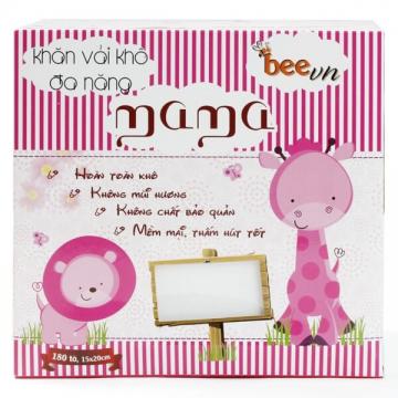 Khăn vải khô đa năng Mama (180 tờ/hộp)