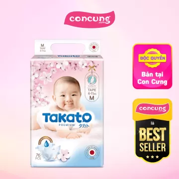 Tã Dán Nhật Bản Takato Siêu Mềm Mại ( M, 76 Miếng)